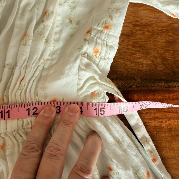 Comfort First Classy Always Women's White/Yellow Floral Prairie Dress Size S/M - Picture 8 of 8